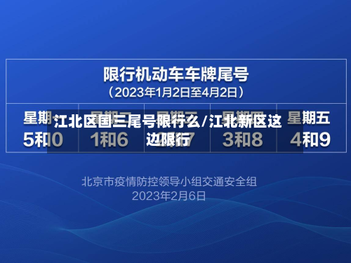 江北区国三尾号限行么/江北新区这边限行-第2张图片