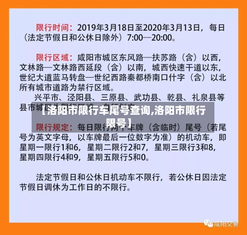【洛阳市限行车尾号查询,洛阳市限行限号】-第3张图片