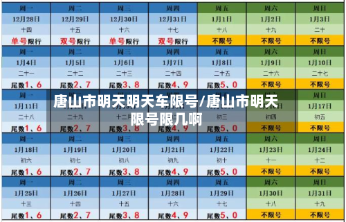 唐山市明天明天车限号/唐山市明天限号限几啊
