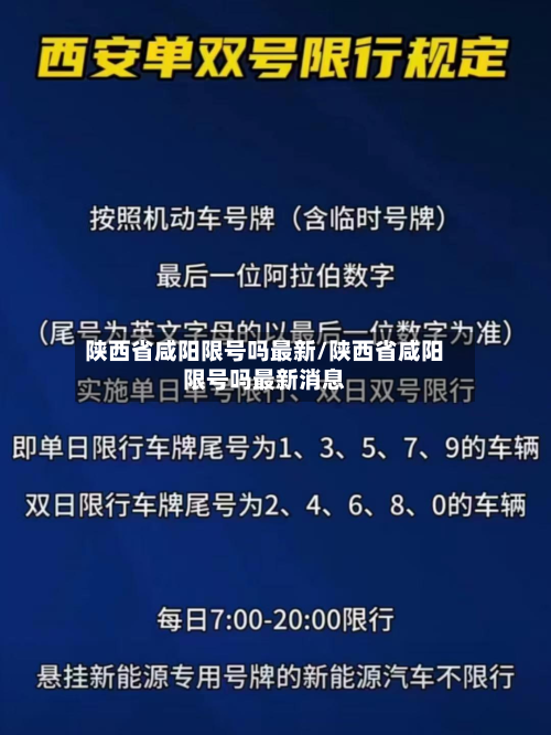 陕西省咸阳限号吗最新/陕西省咸阳限号吗最新消息-第3张图片