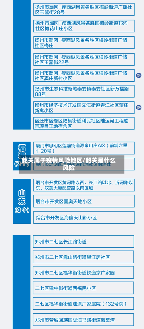 韶关属于疫情风险地区/韶关是什么风险-第2张图片