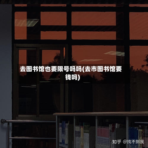 去图书馆也要限号吗吗(去市图书馆要钱吗)-第2张图片