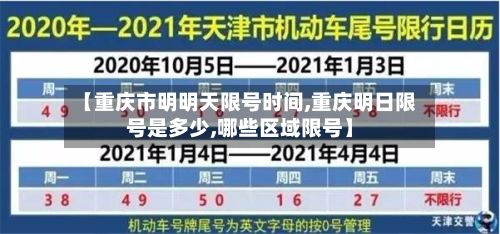 【重庆市明明天限号时间,重庆明日限号是多少,哪些区域限号】-第2张图片