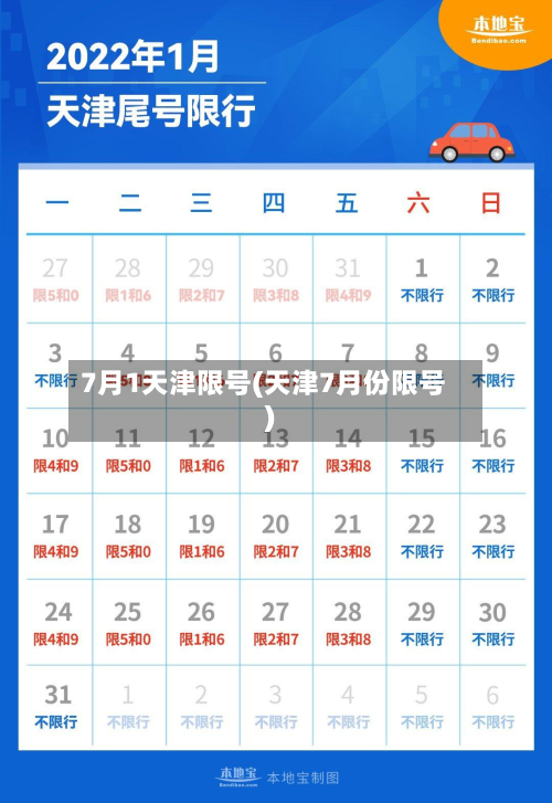 7月1天津限号(天津7月份限号)