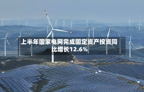 上半年国家电网完成固定资产投资同比增长12.6%-第2张图片