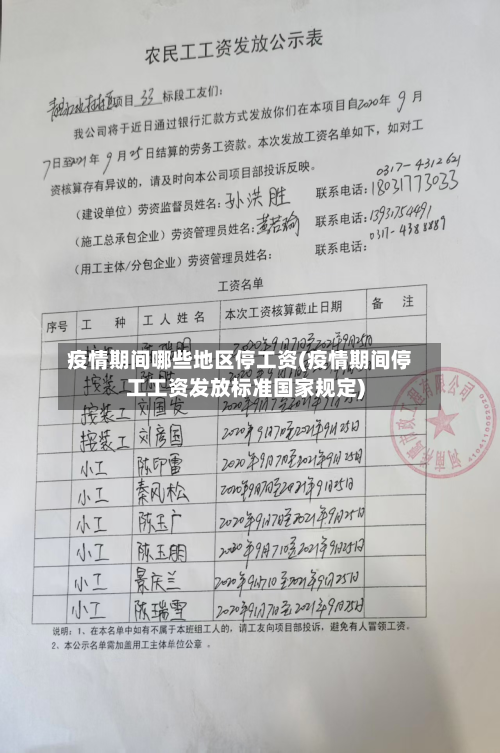 疫情期间哪些地区停工资(疫情期间停工工资发放标准国家规定)-第2张图片