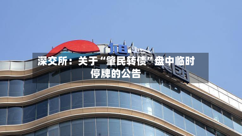 深交所：关于“肇民转债”盘中临时停牌的公告-第3张图片
