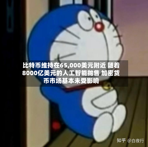 比特币维持在65,000美元附近 随着8000亿美元的人工智能抛售 加密货币市场基本未受影响-第3张图片