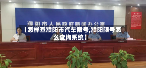【怎样查濮阳市汽车限号,濮阳限号怎么查询系统】-第2张图片