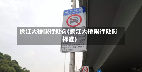 长江大桥限行处罚(长江大桥限行处罚标准)-第3张图片