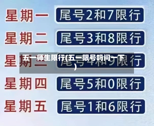 五一师生限行(五一限号吗问一下)-第2张图片