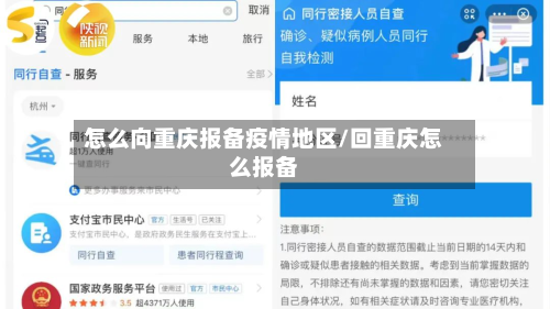 怎么向重庆报备疫情地区/回重庆怎么报备-第2张图片