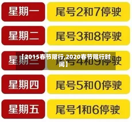 【2015春节限行,2020春节限行时间】
