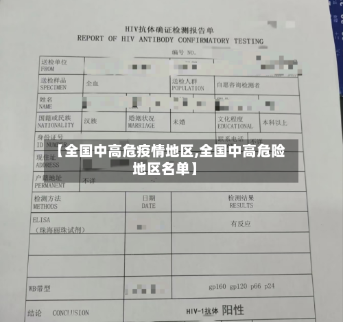【全国中高危疫情地区,全国中高危险地区名单】