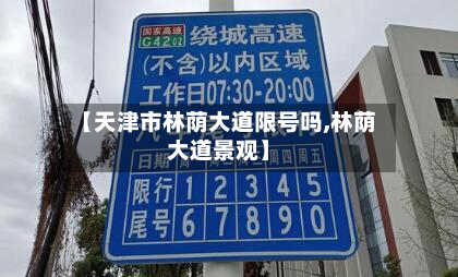 【天津市林荫大道限号吗,林荫大道景观】-第3张图片
