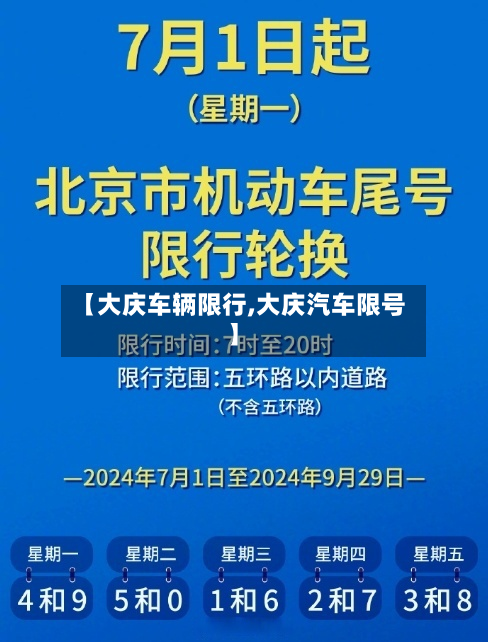 【大庆车辆限行,大庆汽车限号】-第2张图片