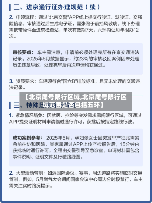 【北京尾号限行区域,北京尾号限行区域范围是否包括五环】-第2张图片