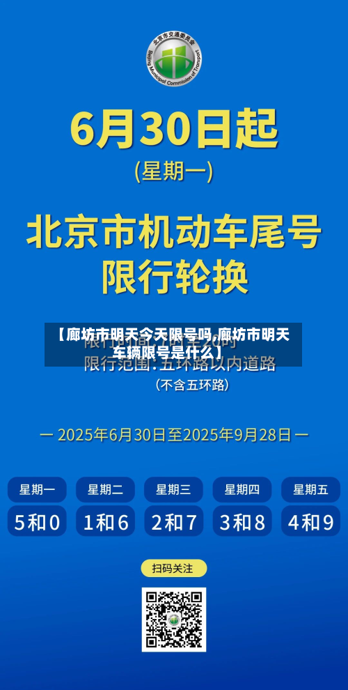 【廊坊市明天今天限号吗,廊坊市明天车辆限号是什么】-第3张图片