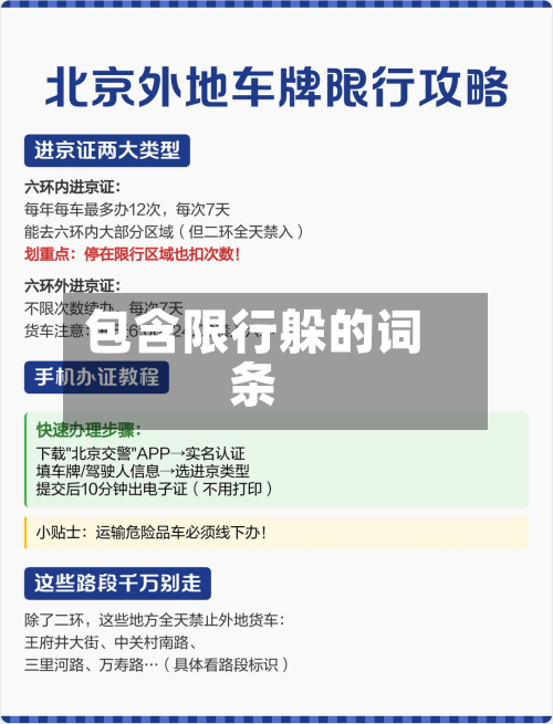 包含限行躲的词条-第3张图片