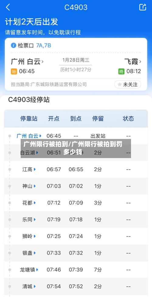 广州限行被拍到/广州限行被拍到罚多少钱-第3张图片