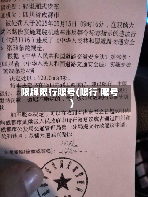 限牌限行限号(限行 限号)-第2张图片