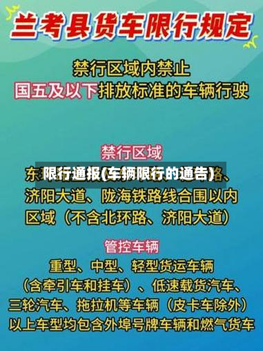 限行通报(车辆限行的通告)