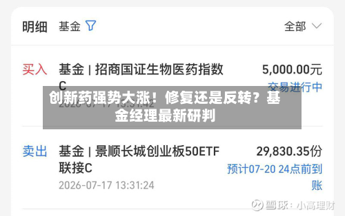 创新药强势大涨！修复还是反转？基金经理最新研判-第3张图片