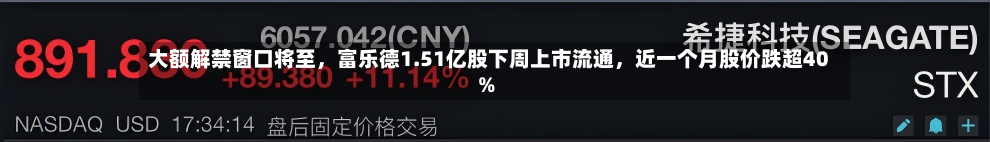 大额解禁窗口将至，富乐德1.51亿股下周上市流通，近一个月股价跌超40%-第2张图片