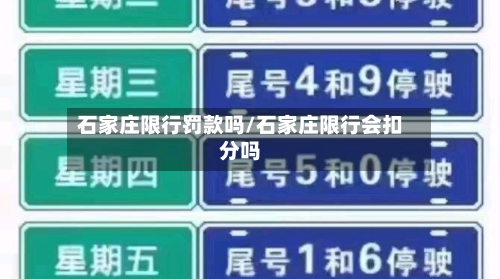 石家庄限行罚款吗/石家庄限行会扣分吗-第2张图片