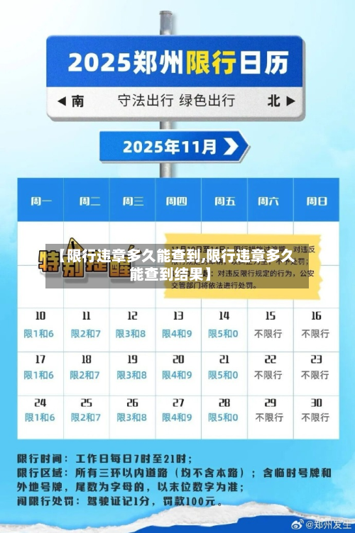 【限行违章多久能查到,限行违章多久能查到结果】
