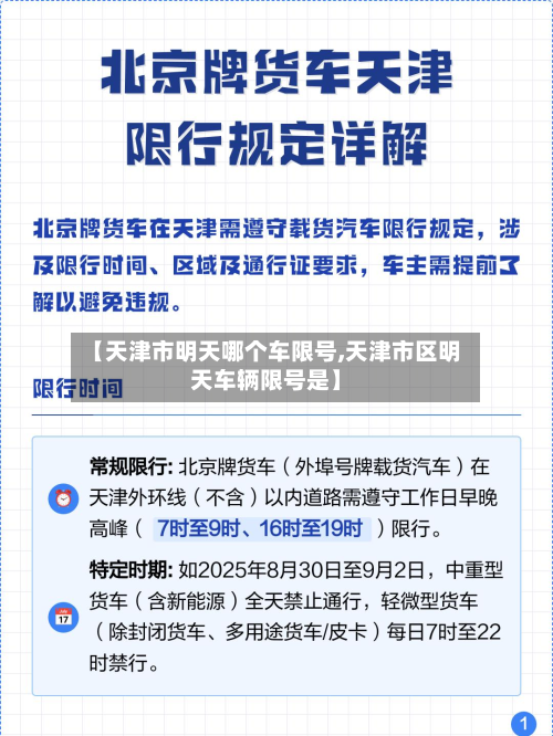 【天津市明天哪个车限号,天津市区明天车辆限号是】