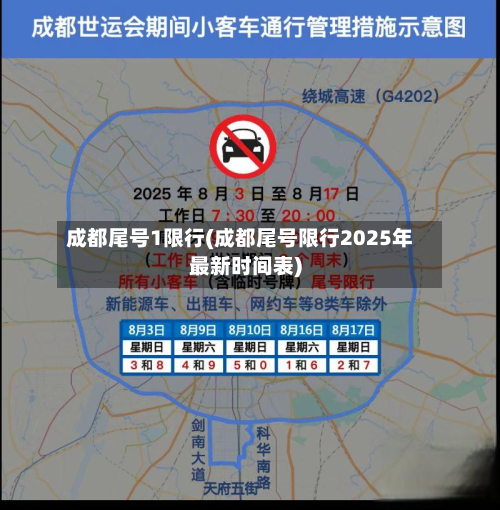 成都尾号1限行(成都尾号限行2025年最新时间表)
