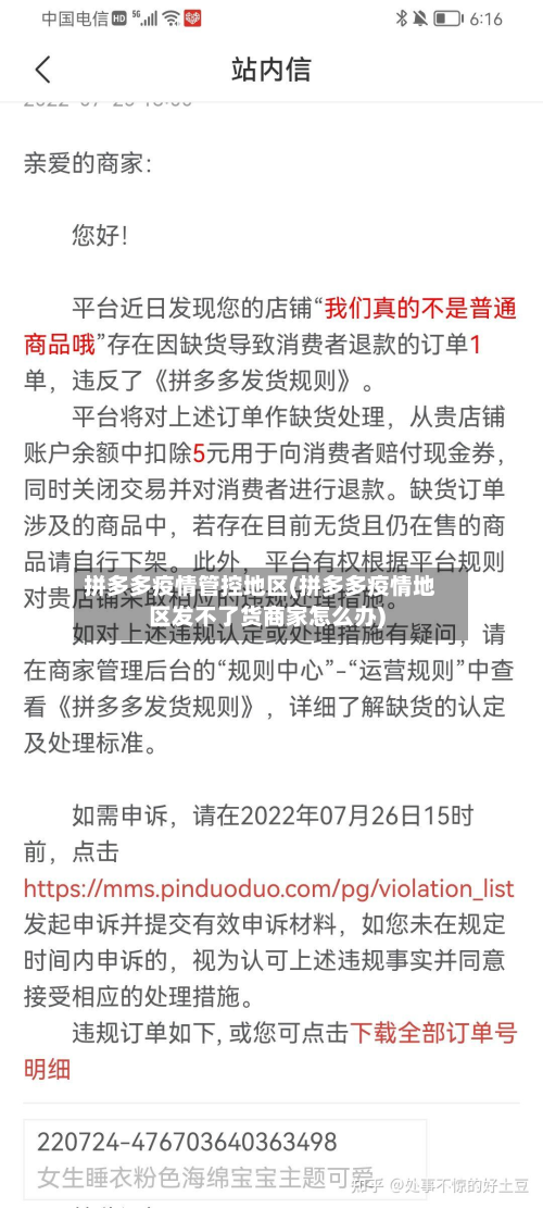 拼多多疫情管控地区(拼多多疫情地区发不了货商家怎么办)-第2张图片