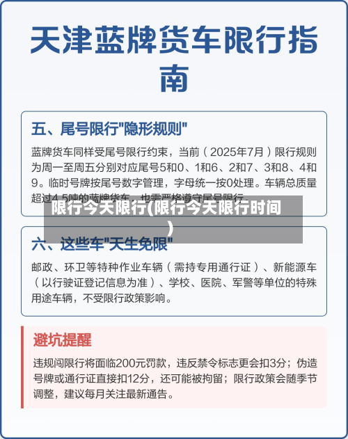 限行今天限行(限行今天限行时间)-第2张图片