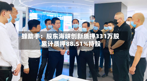 蜂助手：股东海峡创新质押331万股 累计质押88.51%持股