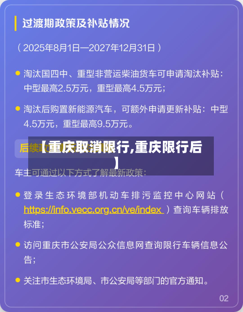 【重庆取消限行,重庆限行后】