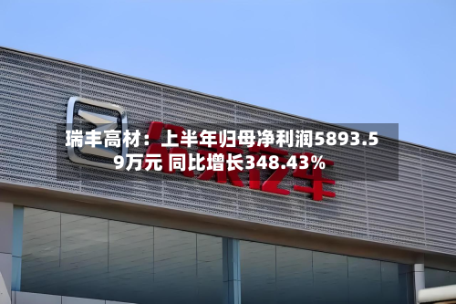 瑞丰高材：上半年归母净利润5893.59万元 同比增长348.43%-第2张图片