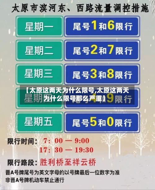 【太原这两天为什么限号,太原这两天为什么限号那么严重】