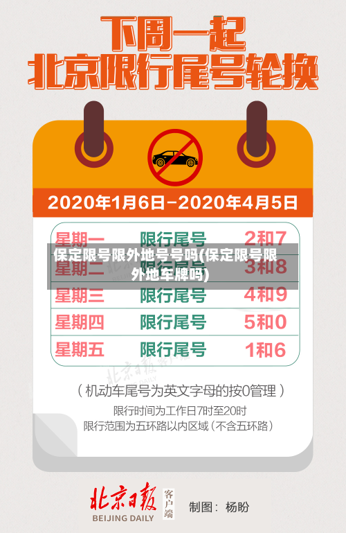 保定限号限外地号号吗(保定限号限外地车牌吗)