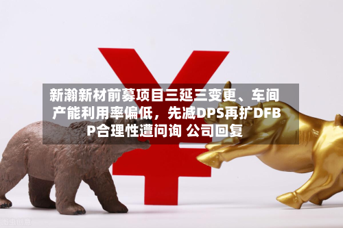 新瀚新材前募项目三延三变更、车间产能利用率偏低，先减DPS再扩DFBP合理性遭问询 公司回复-第3张图片