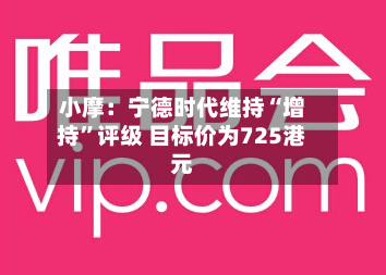 小摩：宁德时代维持“增持	”评级 目标价为725港元-第3张图片