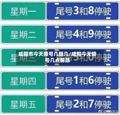 咸阳市今天限号几跟几/咸阳今天限号几点解除-第2张图片