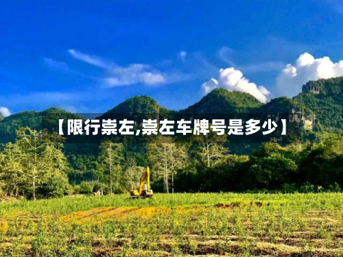 【限行崇左,崇左车牌号是多少】-第2张图片