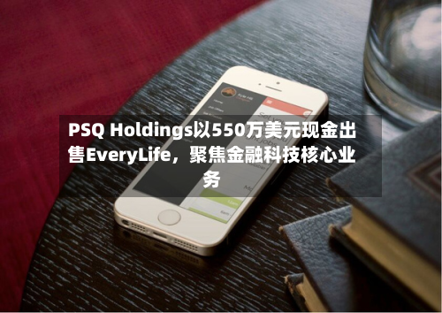 PSQ Holdings以550万美元现金出售EveryLife，聚焦金融科技核心业务-第2张图片