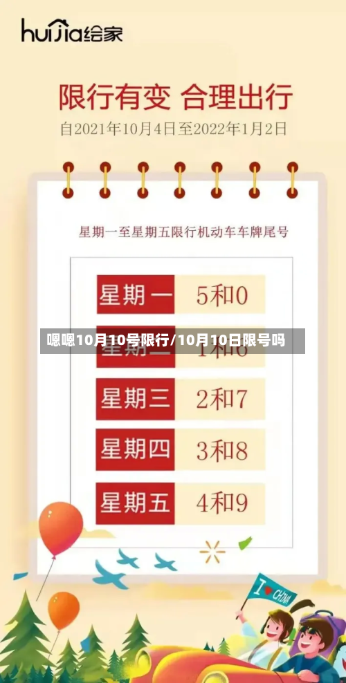 嗯嗯10月10号限行/10月10日限号吗