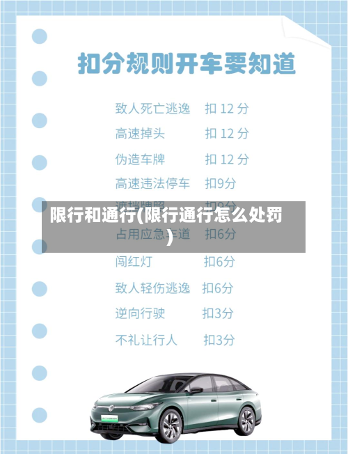 限行和通行(限行通行怎么处罚)
