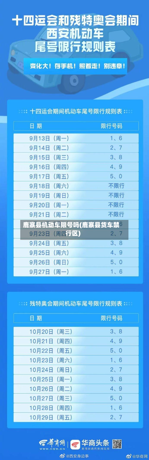 鹿寨县机动车限号吗(鹿寨县货车禁行区)-第3张图片