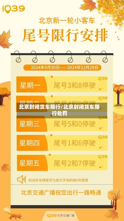 北京封闭货车限行/北京封闭货车限行处罚