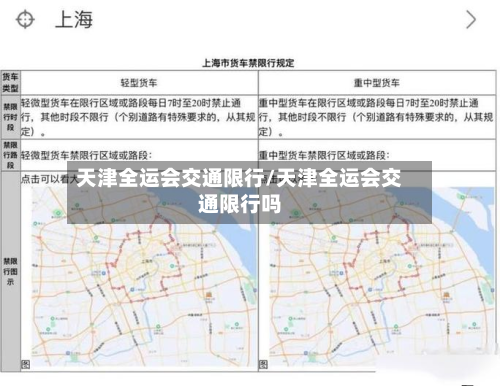 天津全运会交通限行/天津全运会交通限行吗-第3张图片