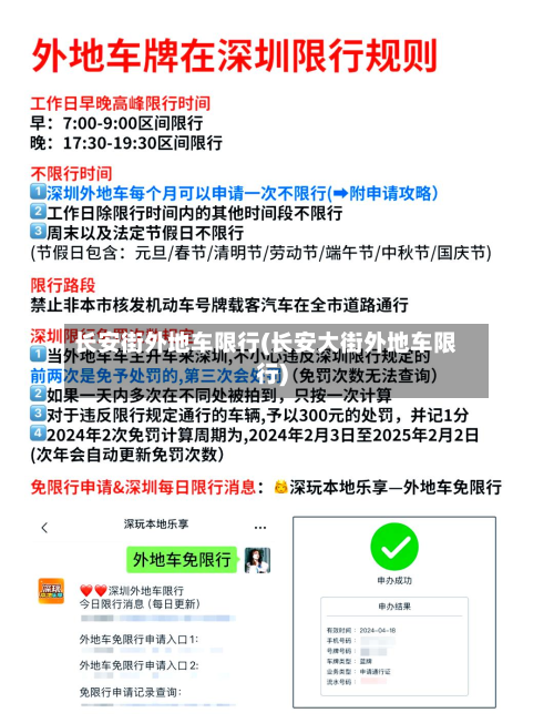 长安街外地车限行(长安大街外地车限行)